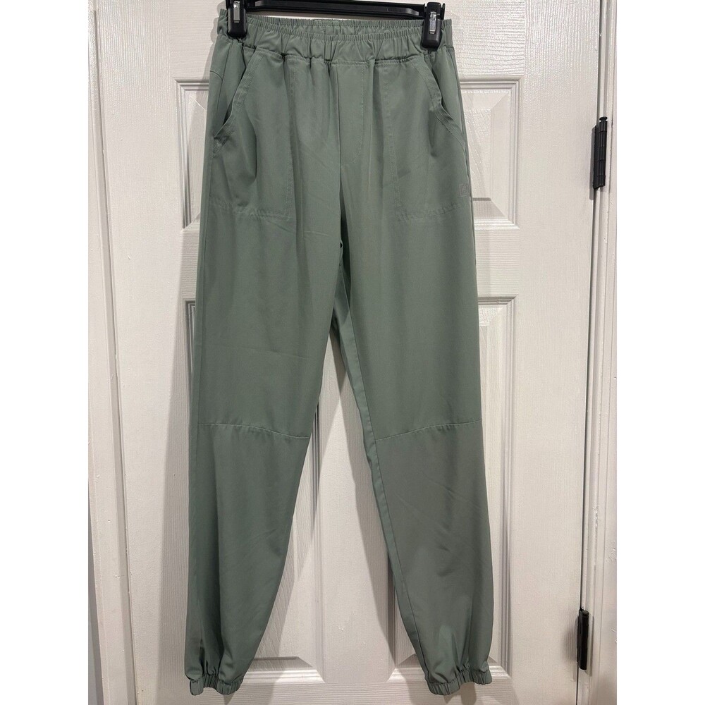 Avalanche Womens L 14/16 Sage Green Stretch Hiking Jogger Pants Pockets